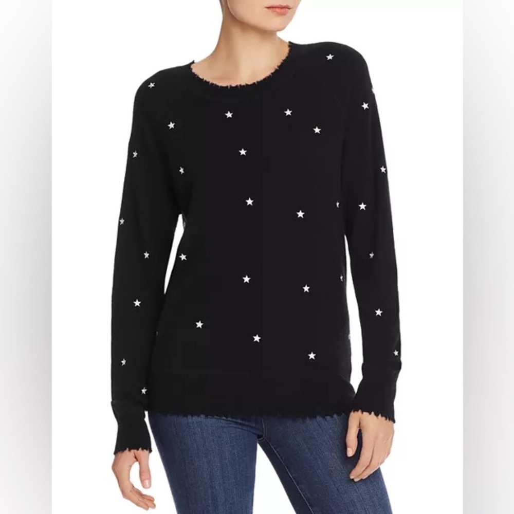 Aqua Black Cashmere Sweater